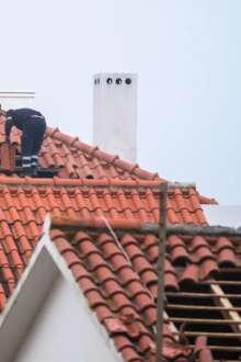 Telhados afetados pelo mau tempo